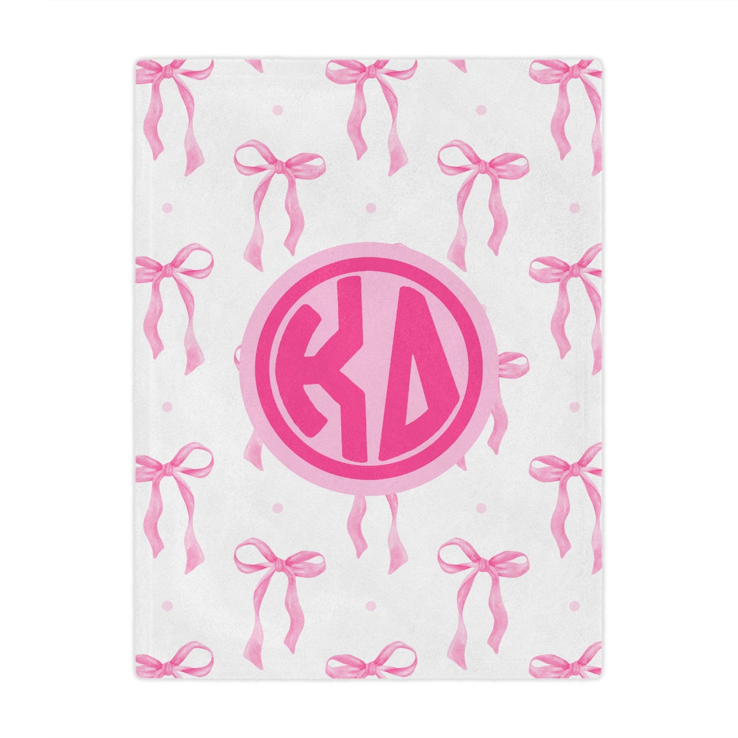 Kappa Delta Pink Bow Blanket - Ivy Society