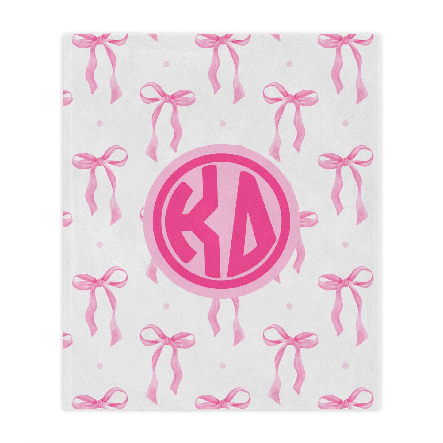 Kappa Delta Pink Bow Blanket - Ivy Society