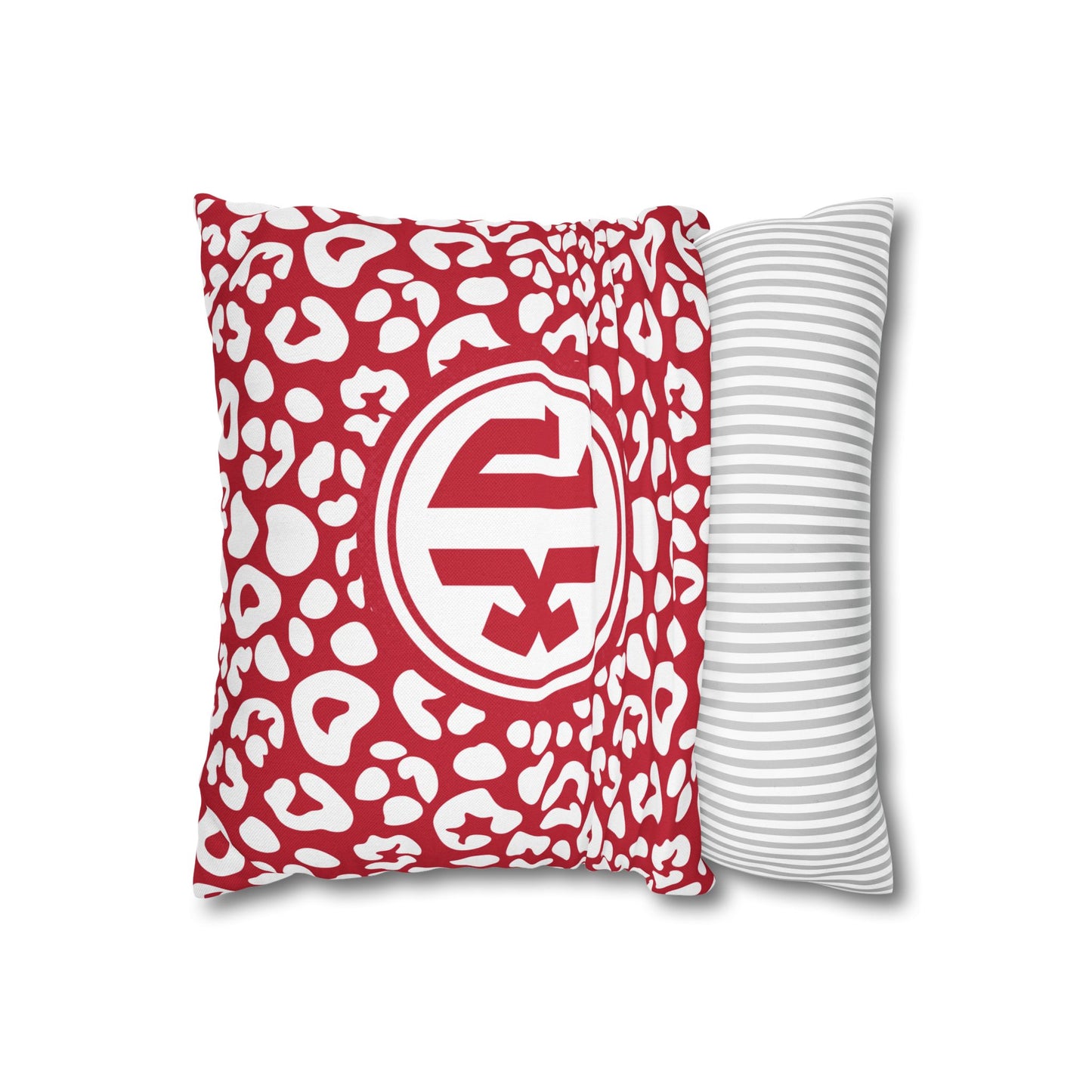 Chi Omega Leopard Throw Pillow Cover - Ivy Society