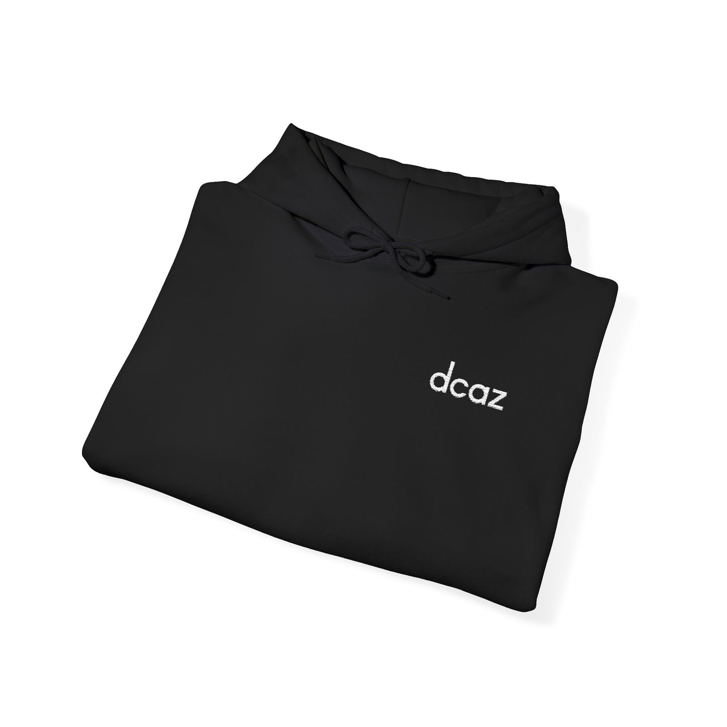 DCAZ Embroidered White Logo Hoodie - Ivy Society