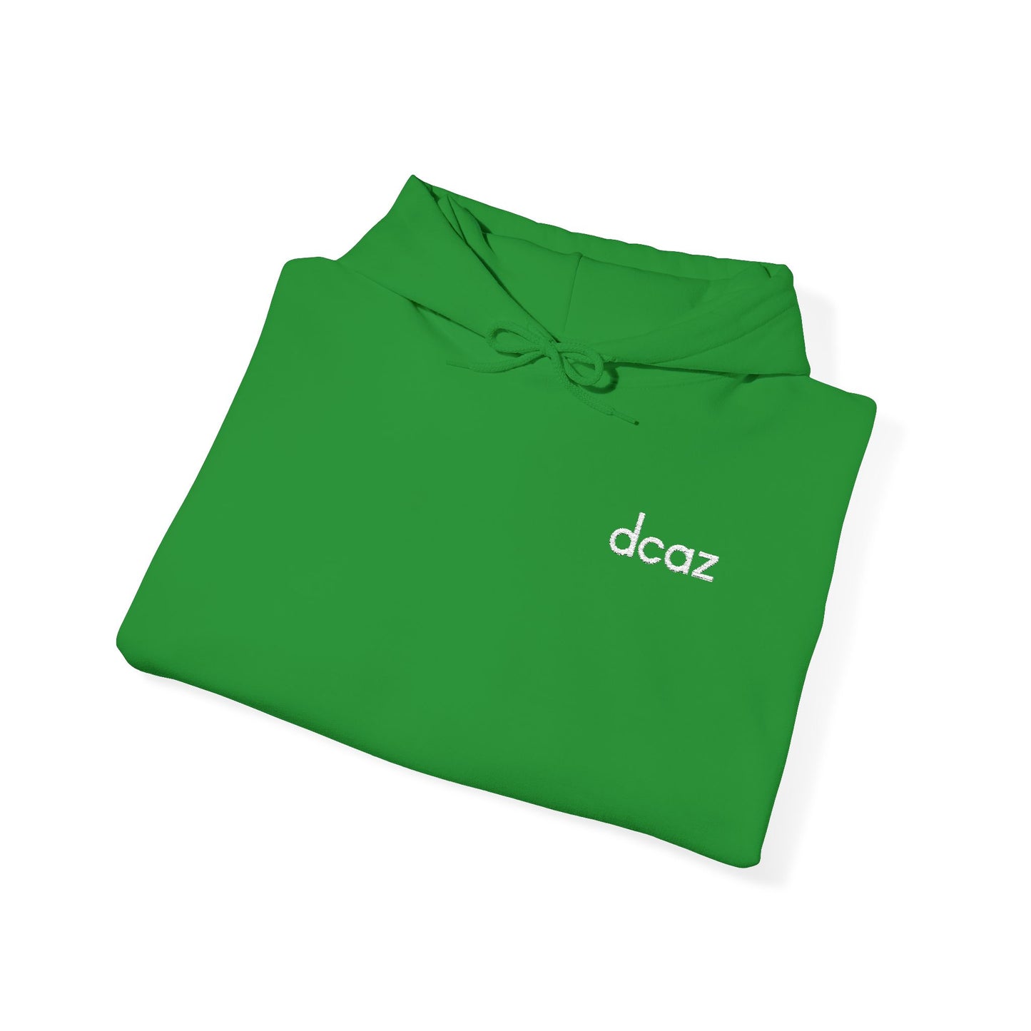 DCAZ Embroidered White Logo Hoodie - Ivy Society