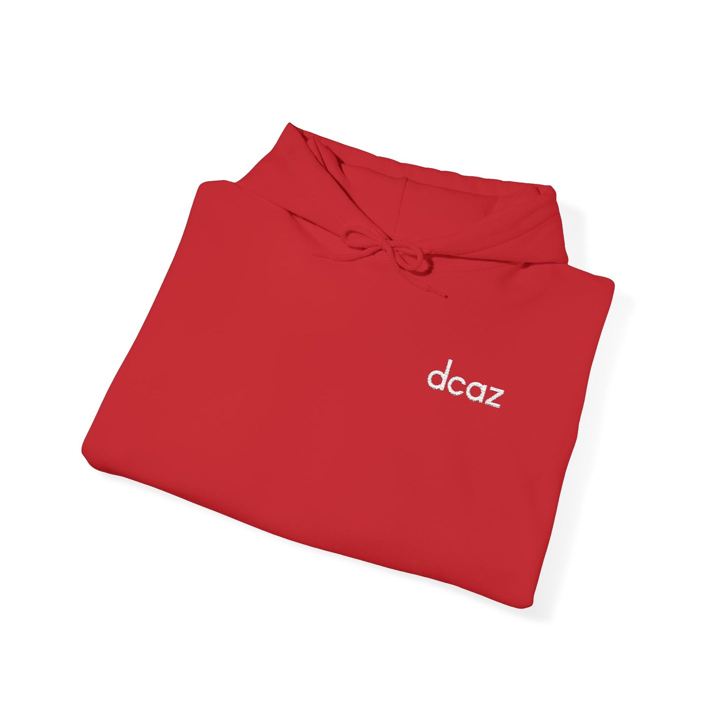DCAZ Embroidered White Logo Hoodie - Ivy Society