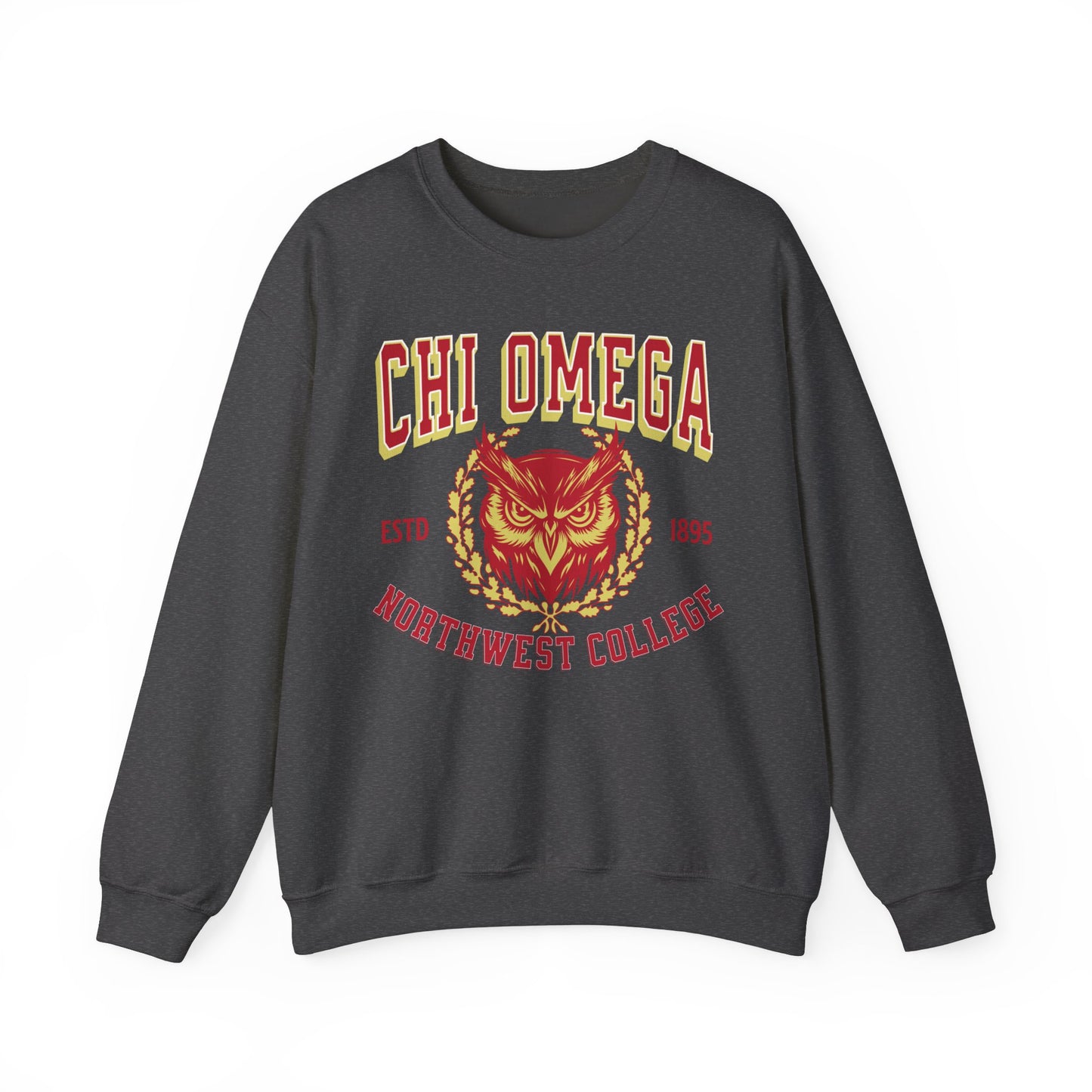 Chi Omega Collegiate Sweatshirt Personalized School - Ivy Society