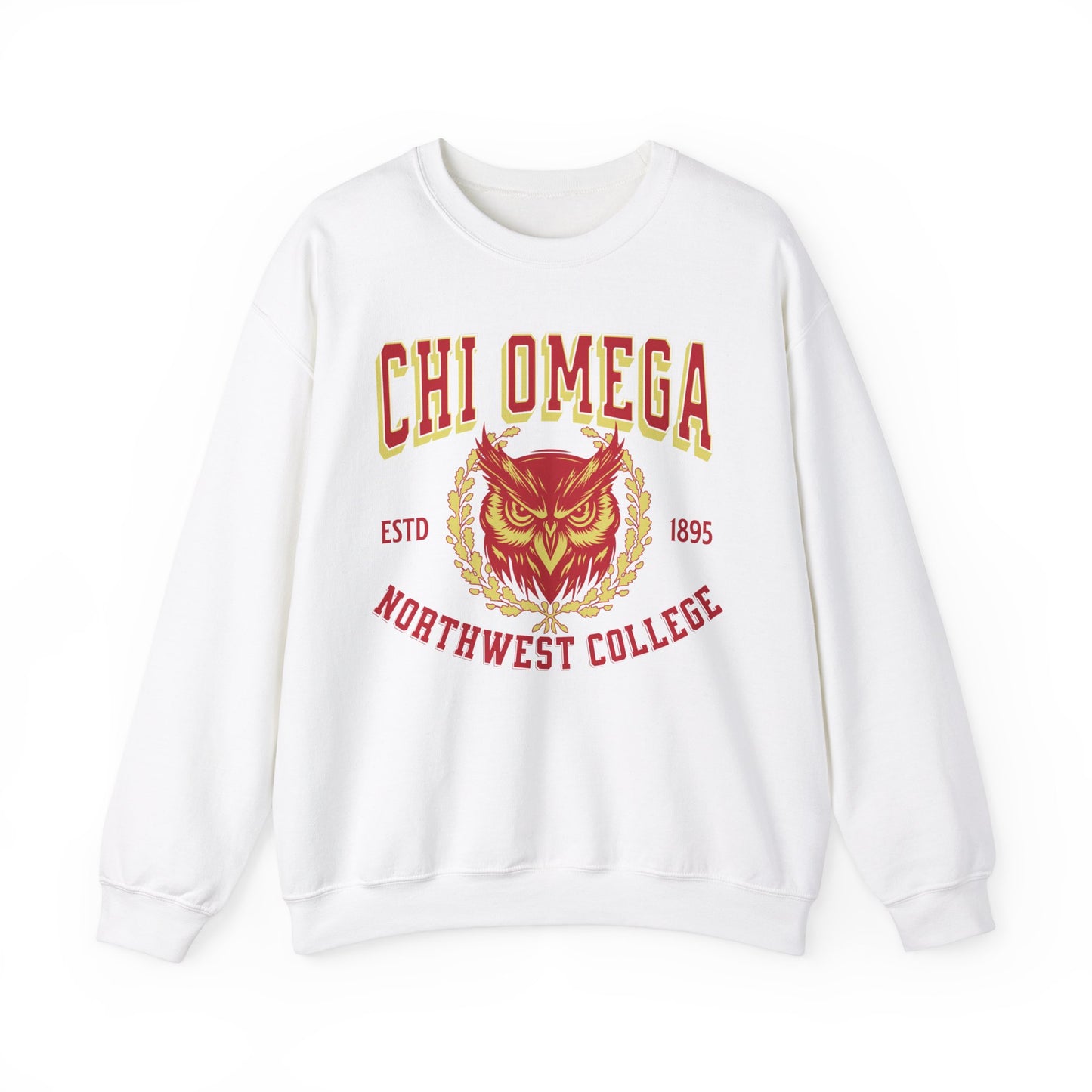 Chi Omega Collegiate Sweatshirt Personalized School - Ivy Society
