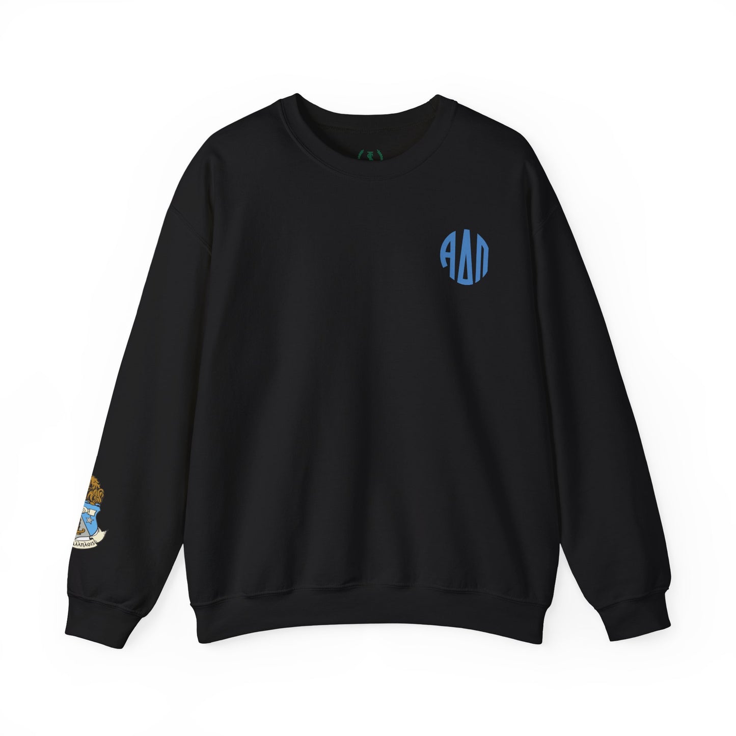 Alpha Delta Pi Monogram Crest Sleeve Sweatshirt - Ivy Society