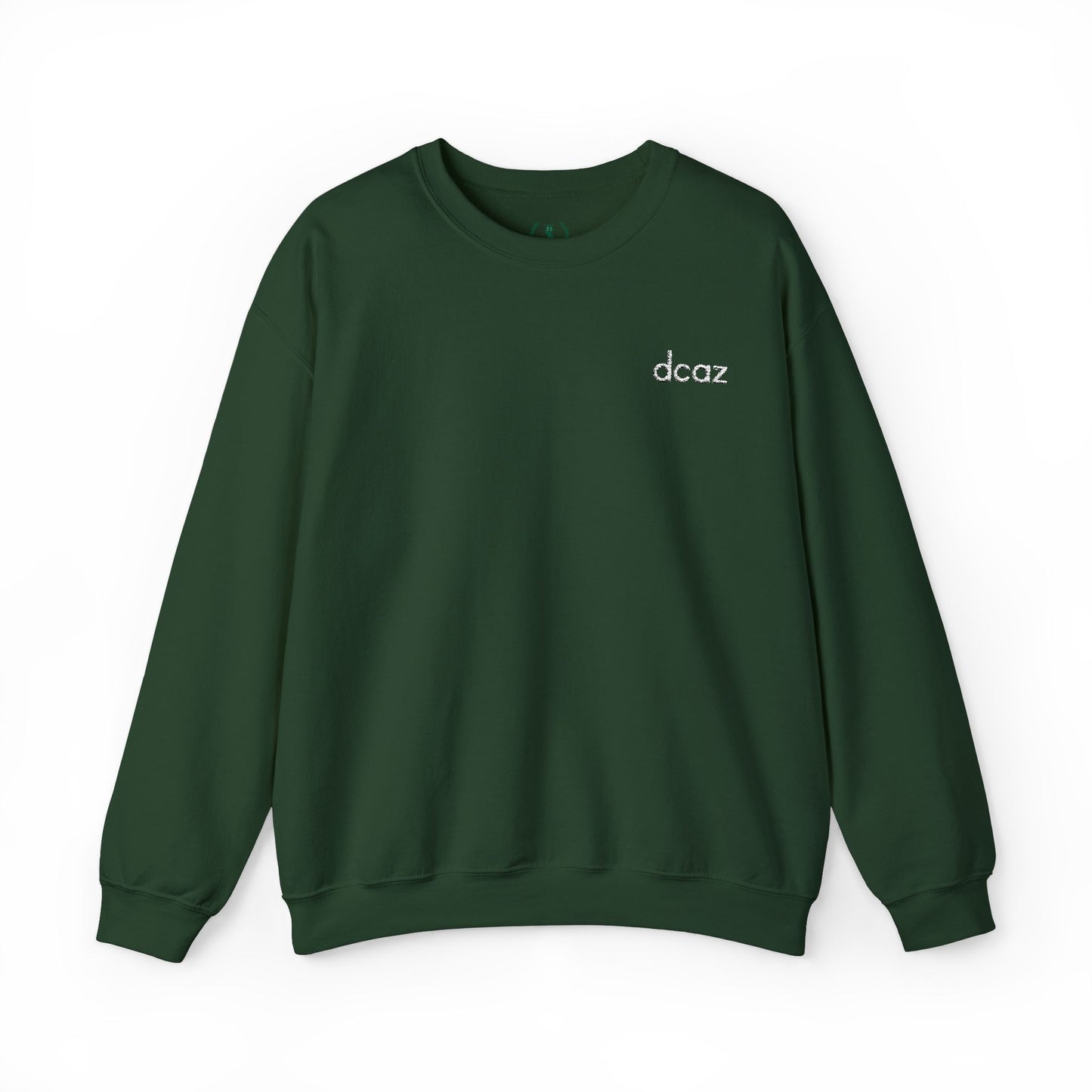 DCAZ Embroidered Sweatshirt White Logo - Ivy Society