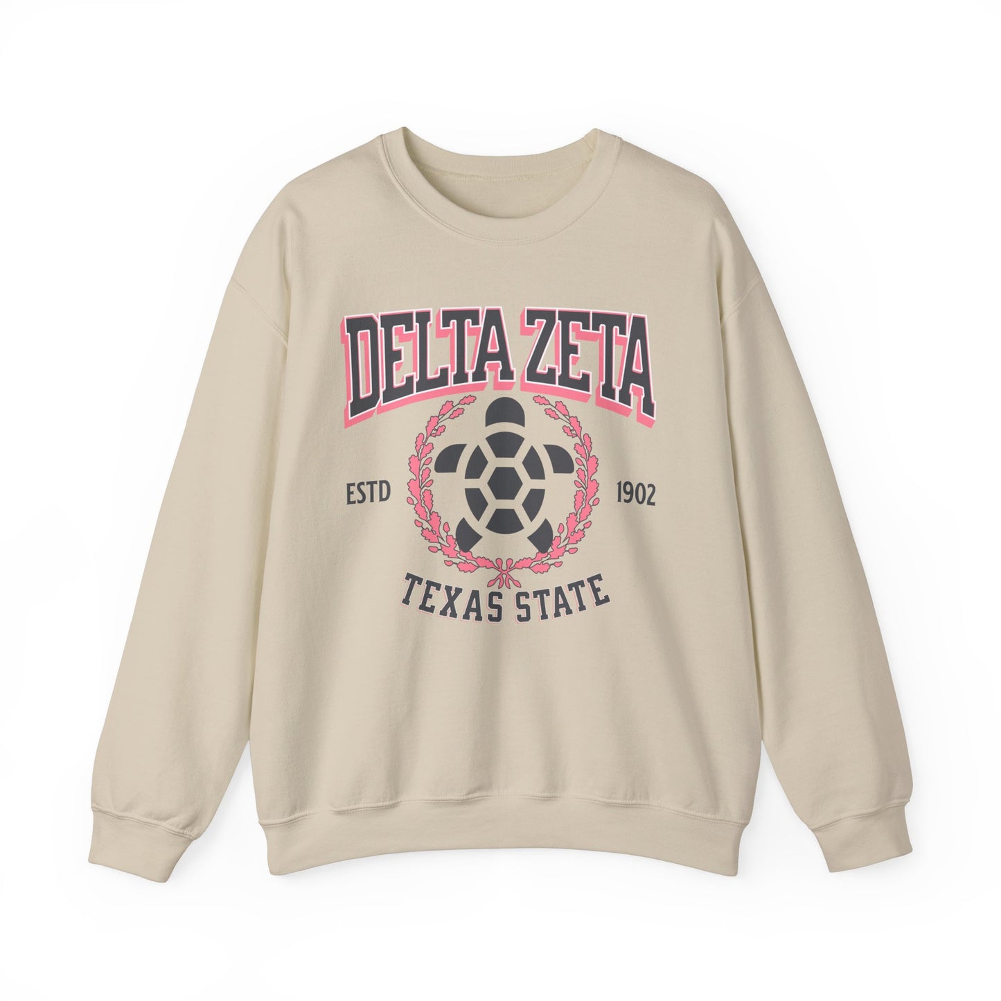 Delta Zeta Collegiate Sweatshirt Personalized School - Ivy Society