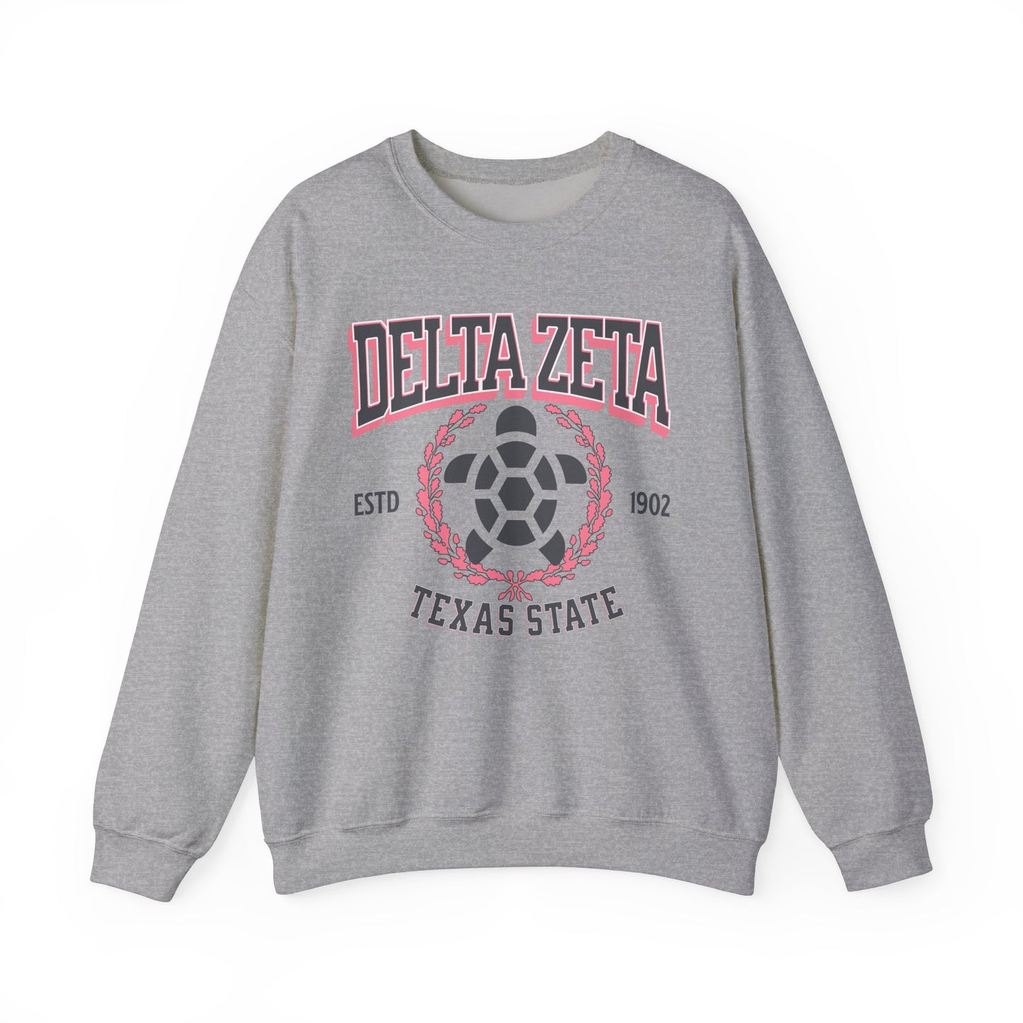 Delta Zeta Collegiate Sweatshirt Personalized School - Ivy Society