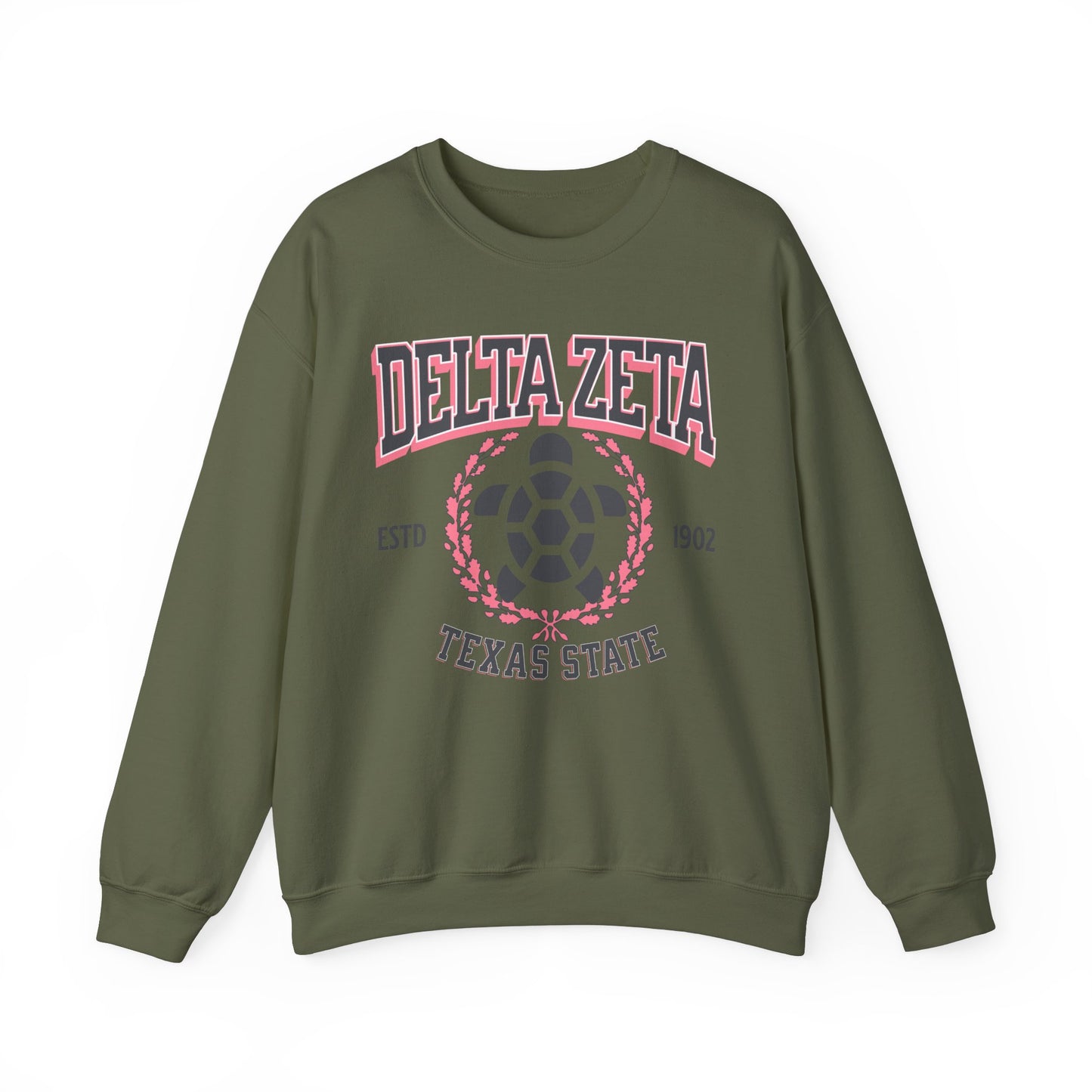 Delta Zeta Collegiate Sweatshirt Personalized School - Ivy Society