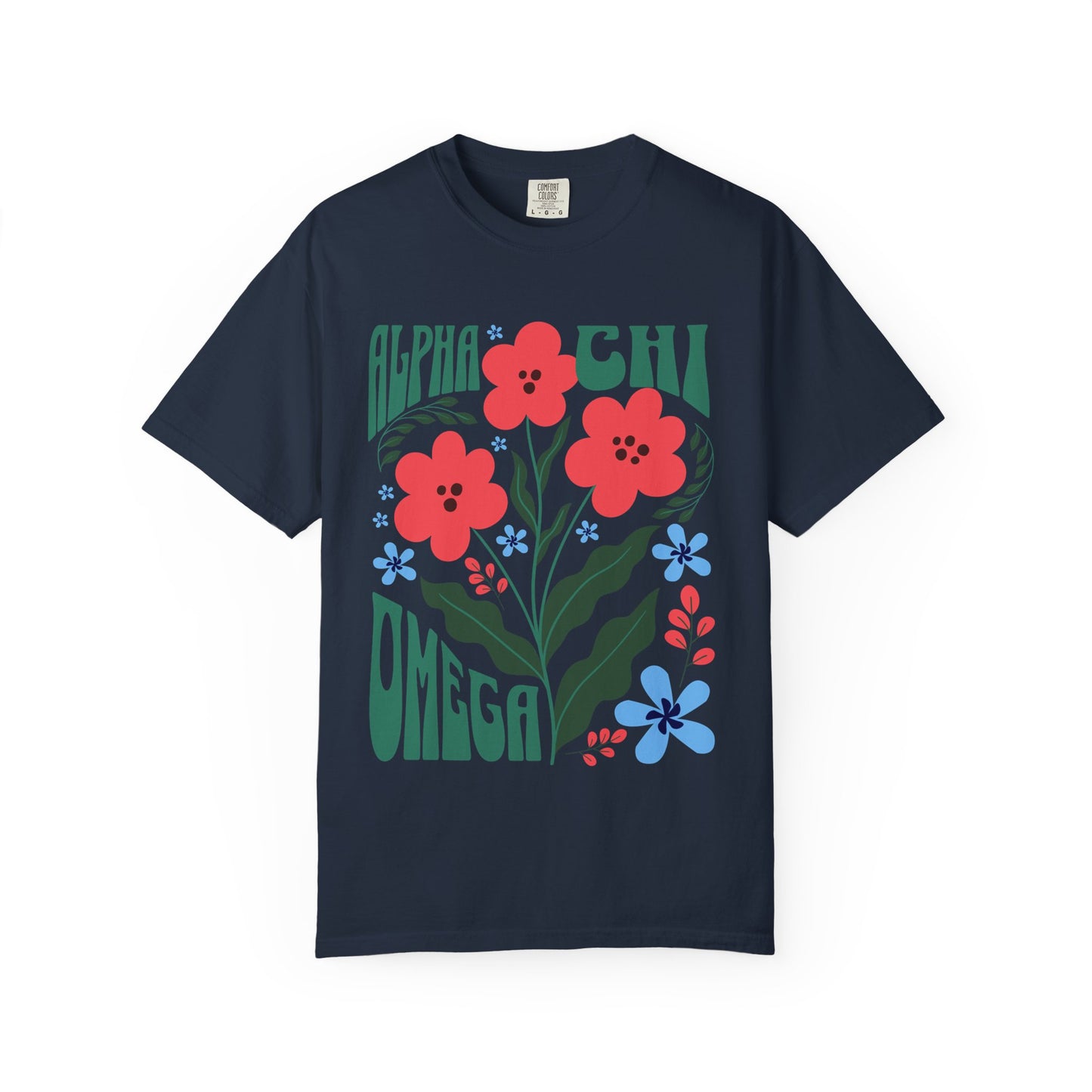 Alpha Chi Omega Flower T shirt - Ivy Society