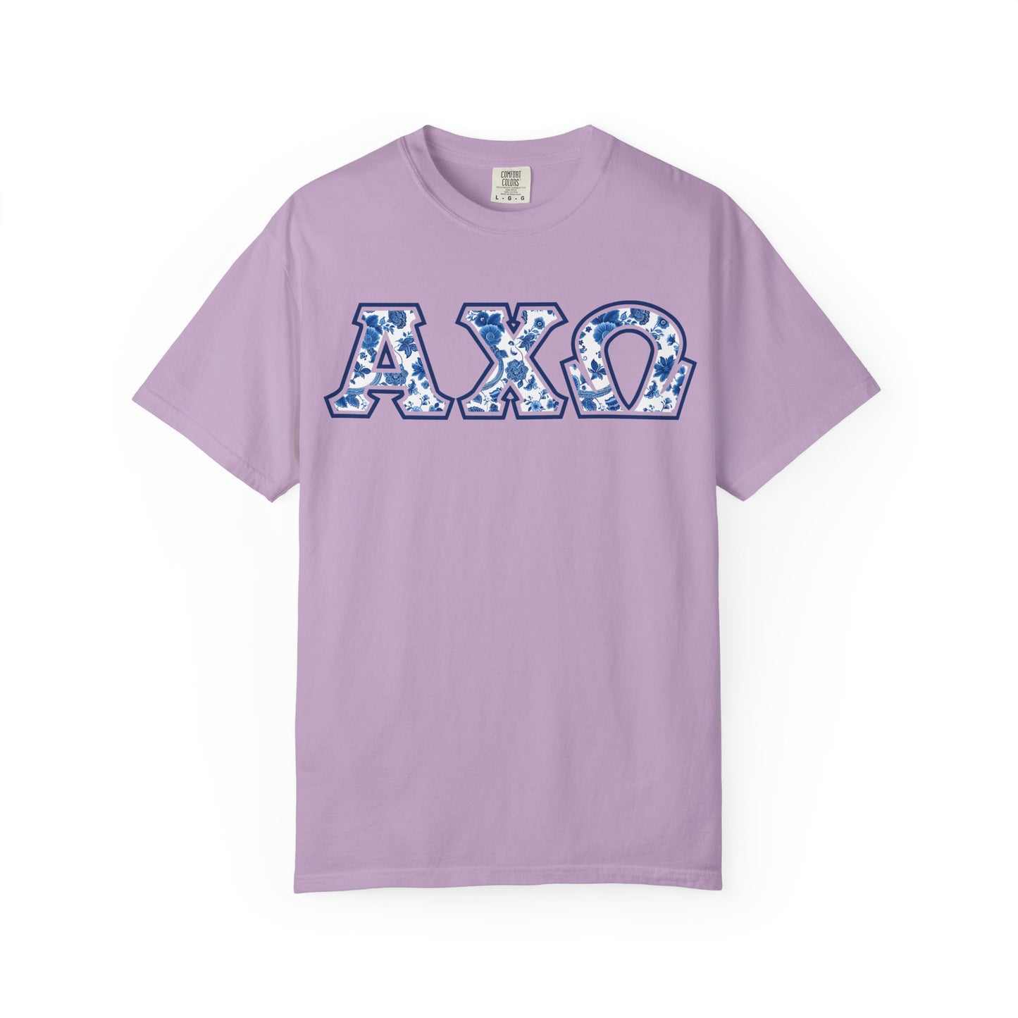 Alpha Chi Omega Blue Willow T Shirt - Ivy Society