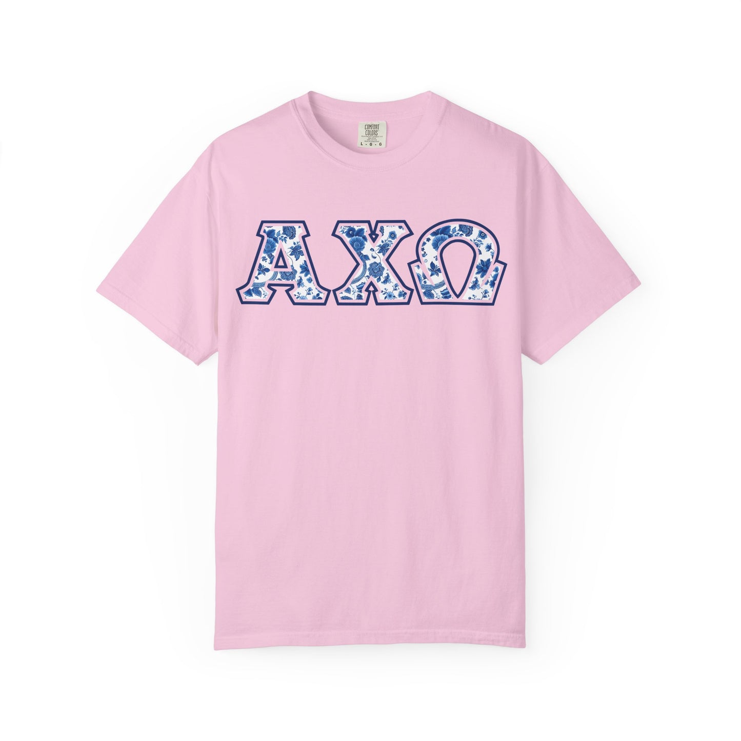 Alpha Chi Omega Blue Willow T Shirt - Ivy Society