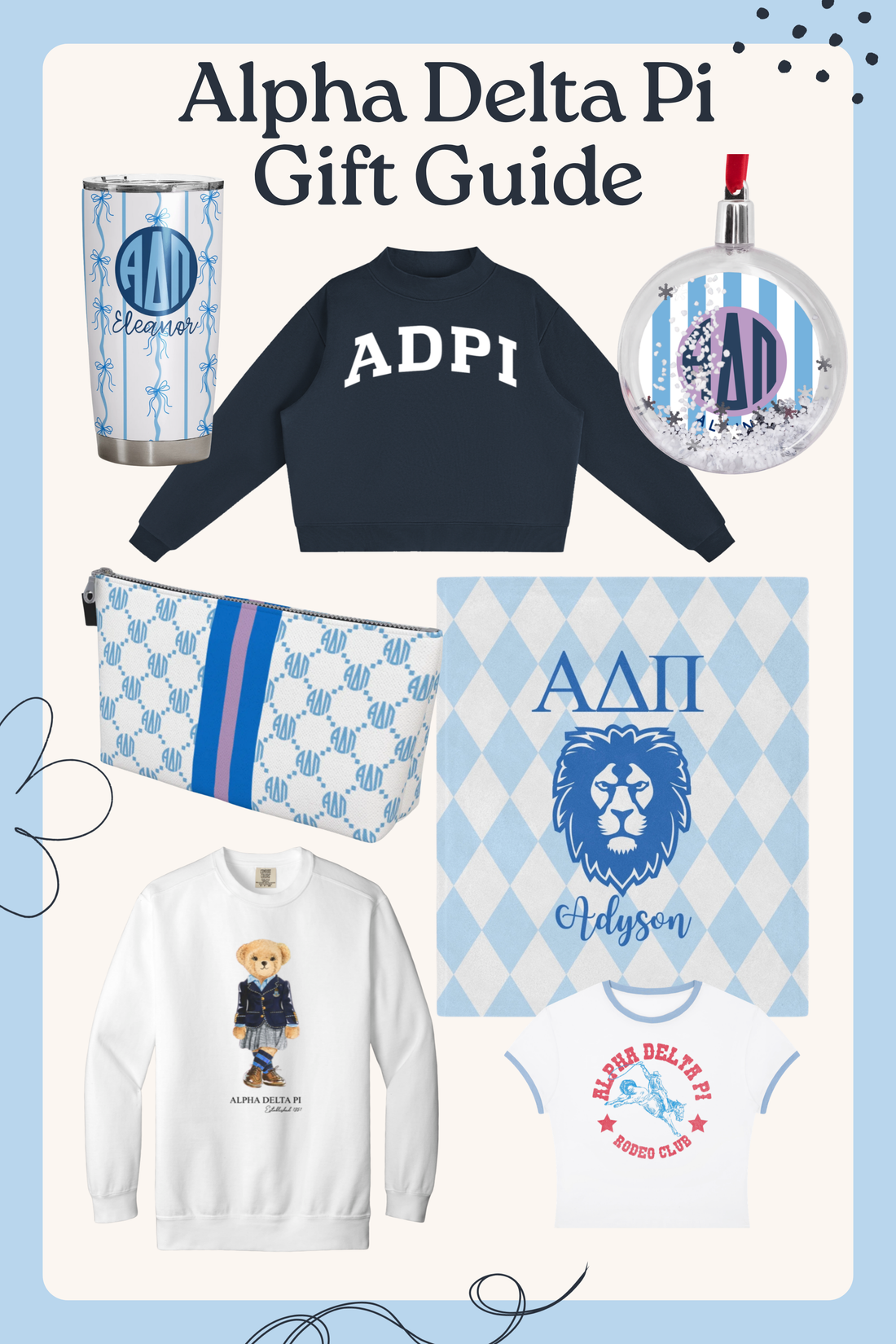 alpha delta pi gift guide
