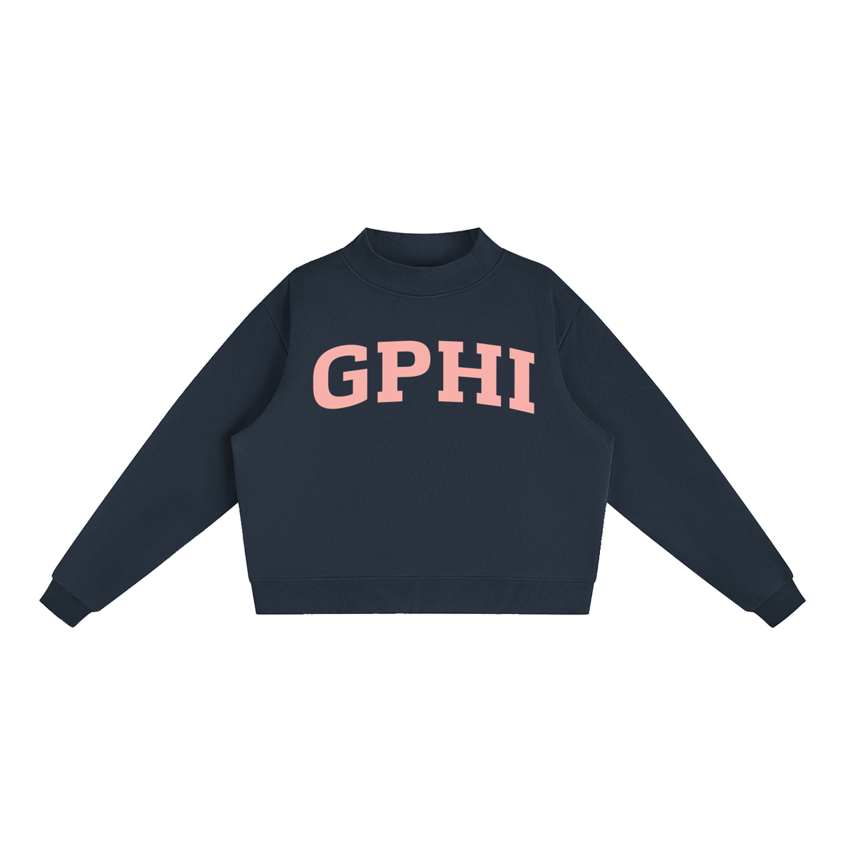 Gamma Phi Beta Blush Mock Neck Sweatshirt