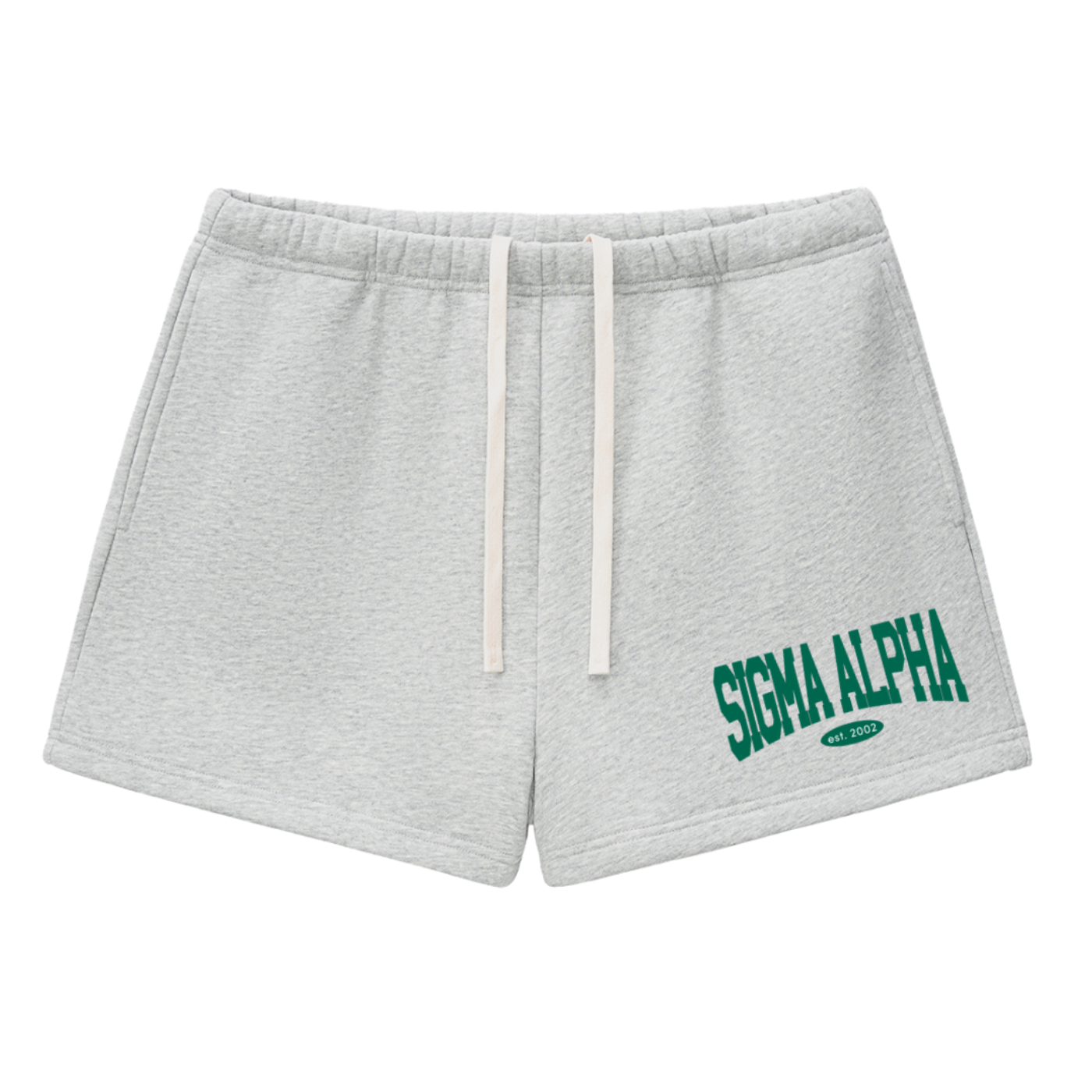 Sigma Alpha Fleece Drawstring Shorts - Ivy Society