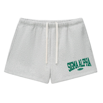 Sigma Alpha Fleece Drawstring Shorts - Ivy Society