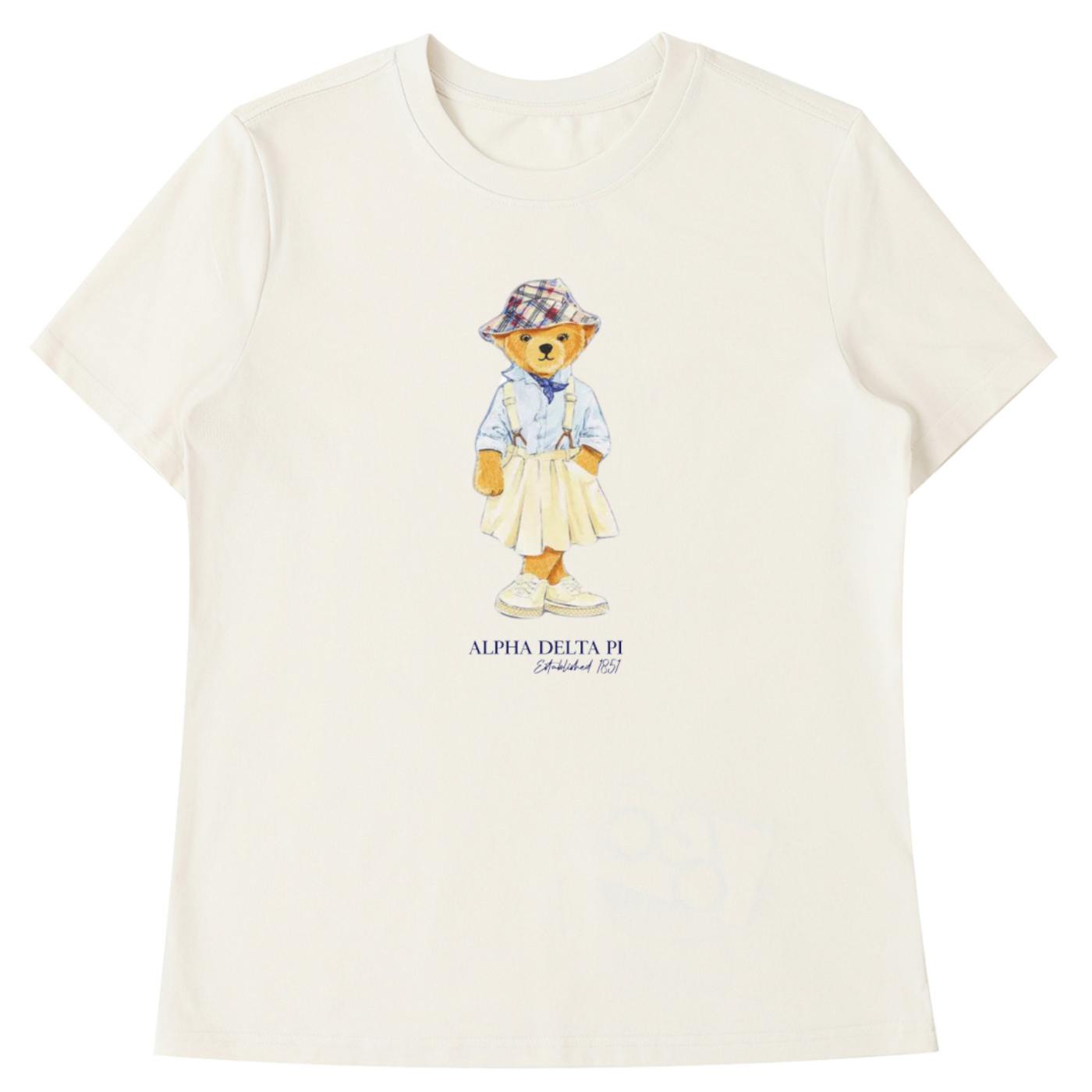 Alpha Delta Pi Bear T Shirt