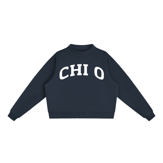 Chi Omega Mock Neck Sweatshirts