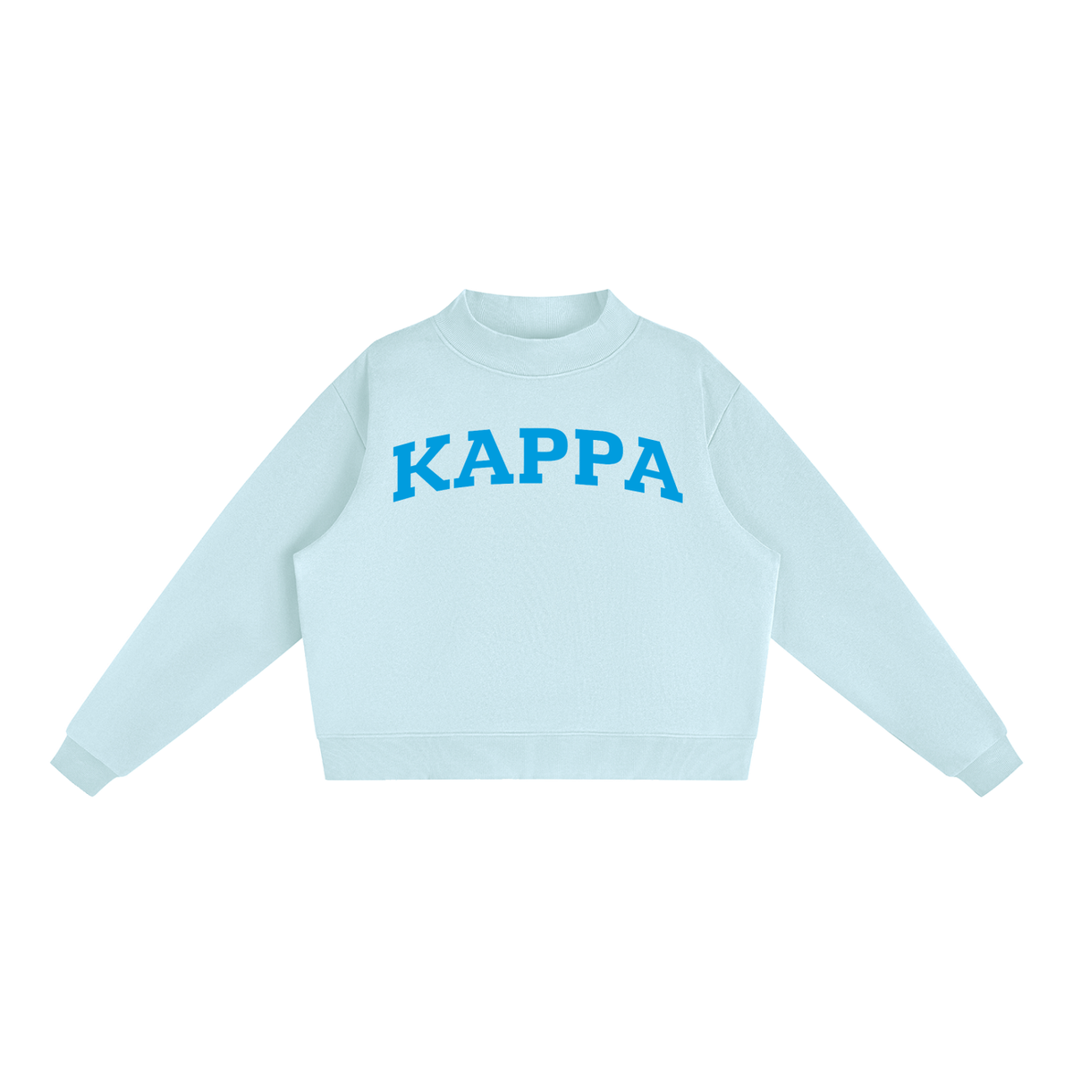 Kappa Kappa Gamma Blue Mock Neck Sweatshirt