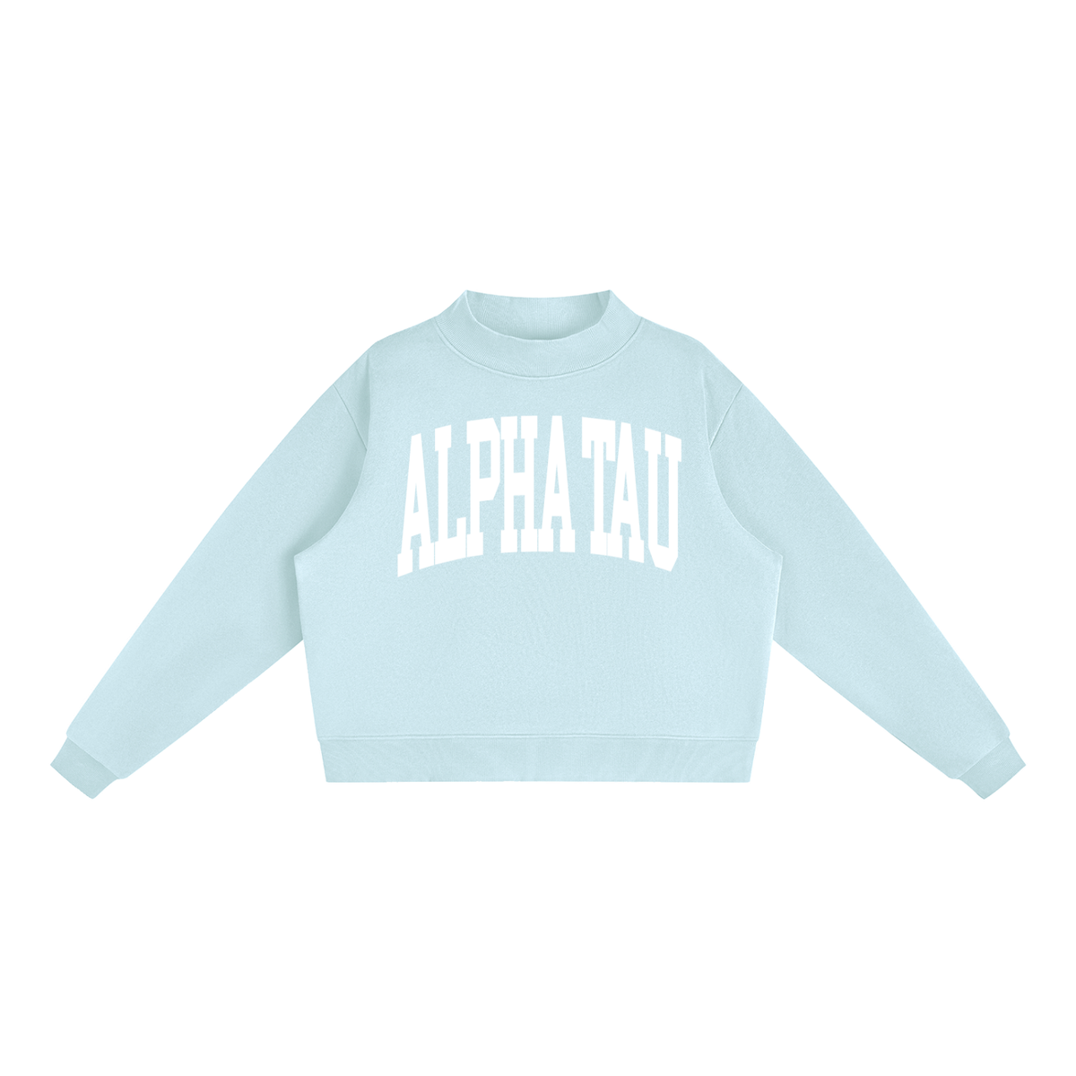 Alpha Sigma Tau Mock Neck Sweatshirt