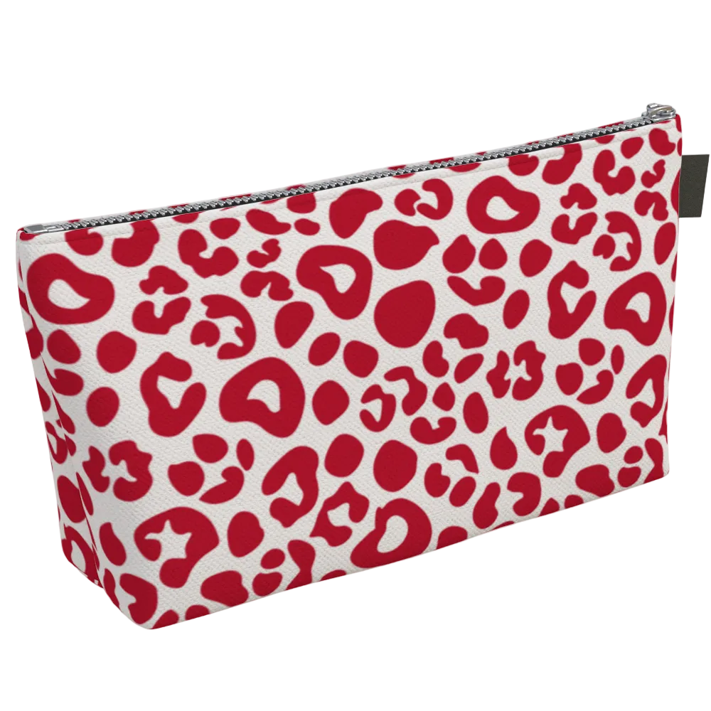Chi Omega Leopard Makeup Bag