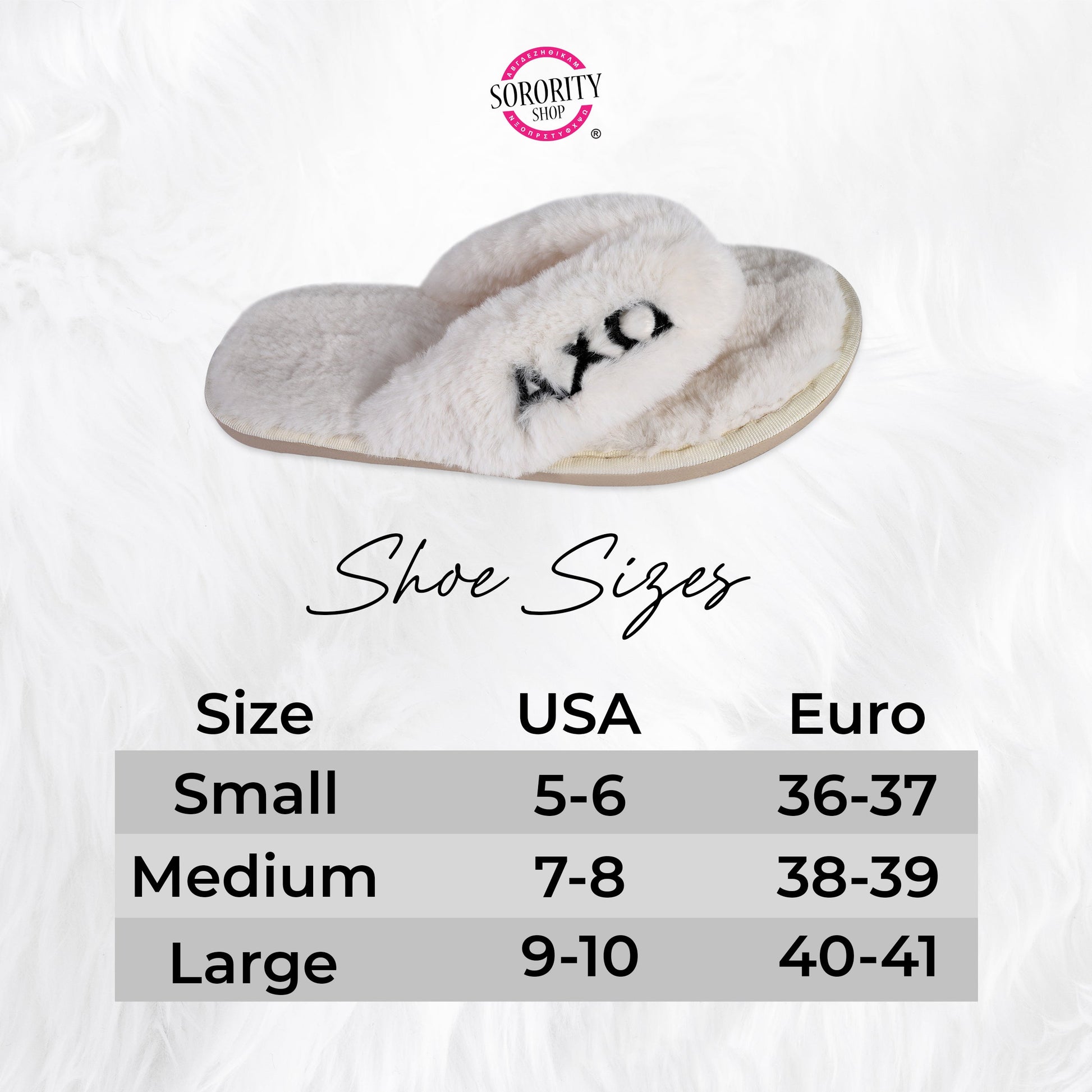 Alpha Phi Fuzzy Slippers - Ivy Society