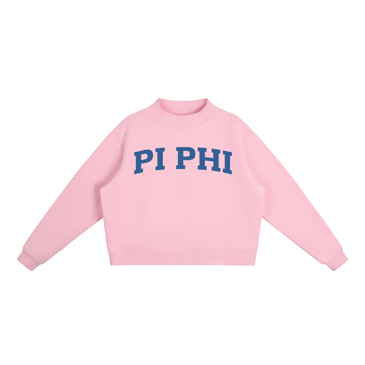 Pi Beta Phi Blue Mock Neck Sweatshirt - Ivy Society