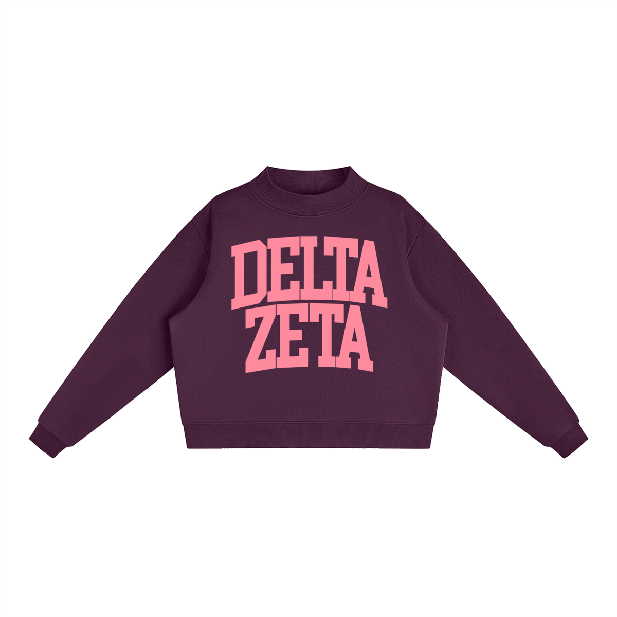 Delta Zeta Big Mock Neck Sweatshirt