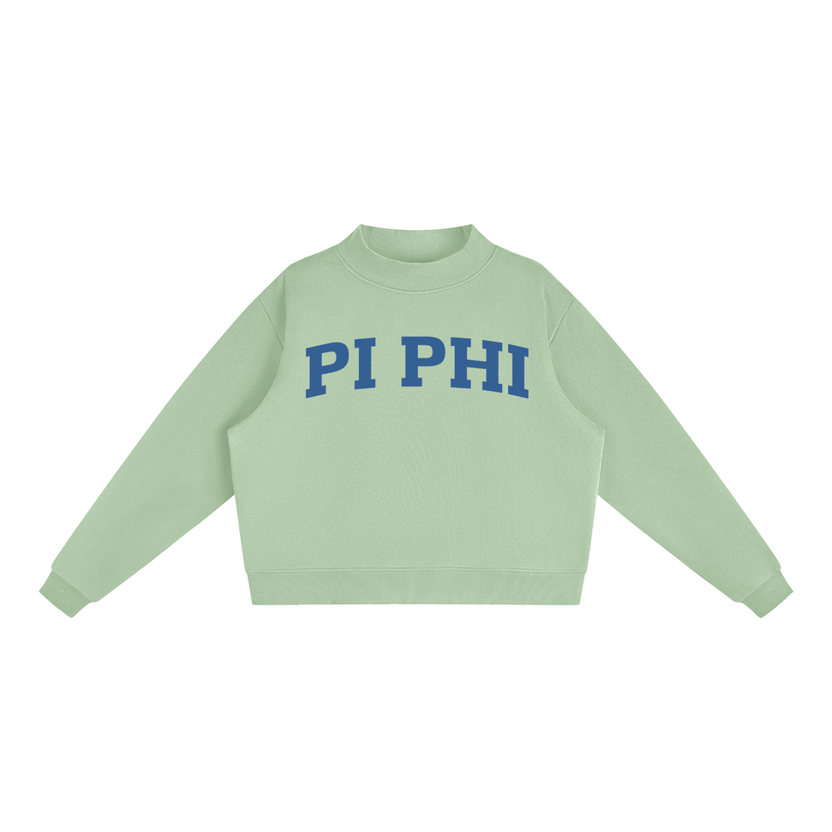 Pi Beta Phi Blue Mock Neck Sweatshirt