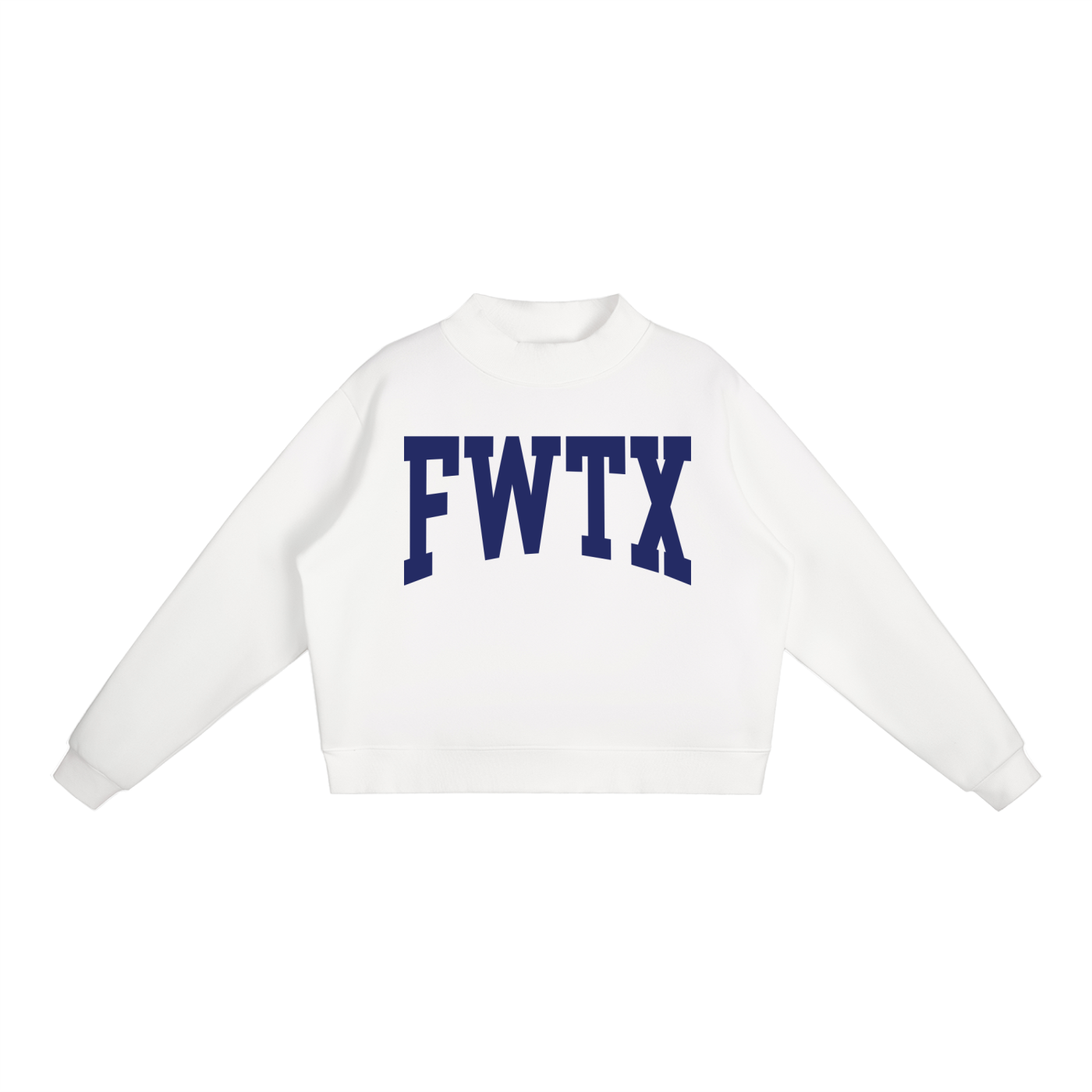 Fort Worth TX Mock Neck Sweatshirt - Ivy Society