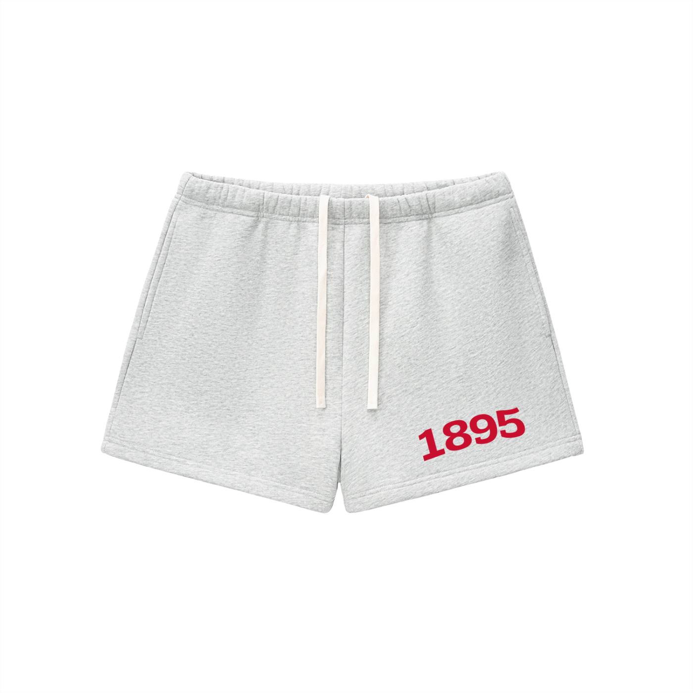Red Chi Omega Fleece Drawstring Shorts - Ivy Society
