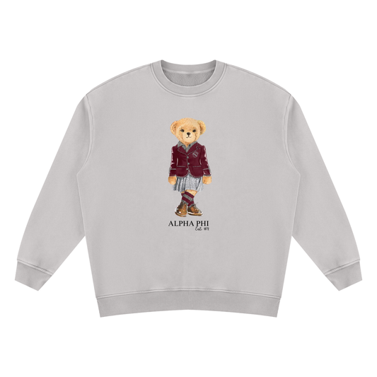 Alpha Phi Sorority Bear Vintage Wash Sweatshirt