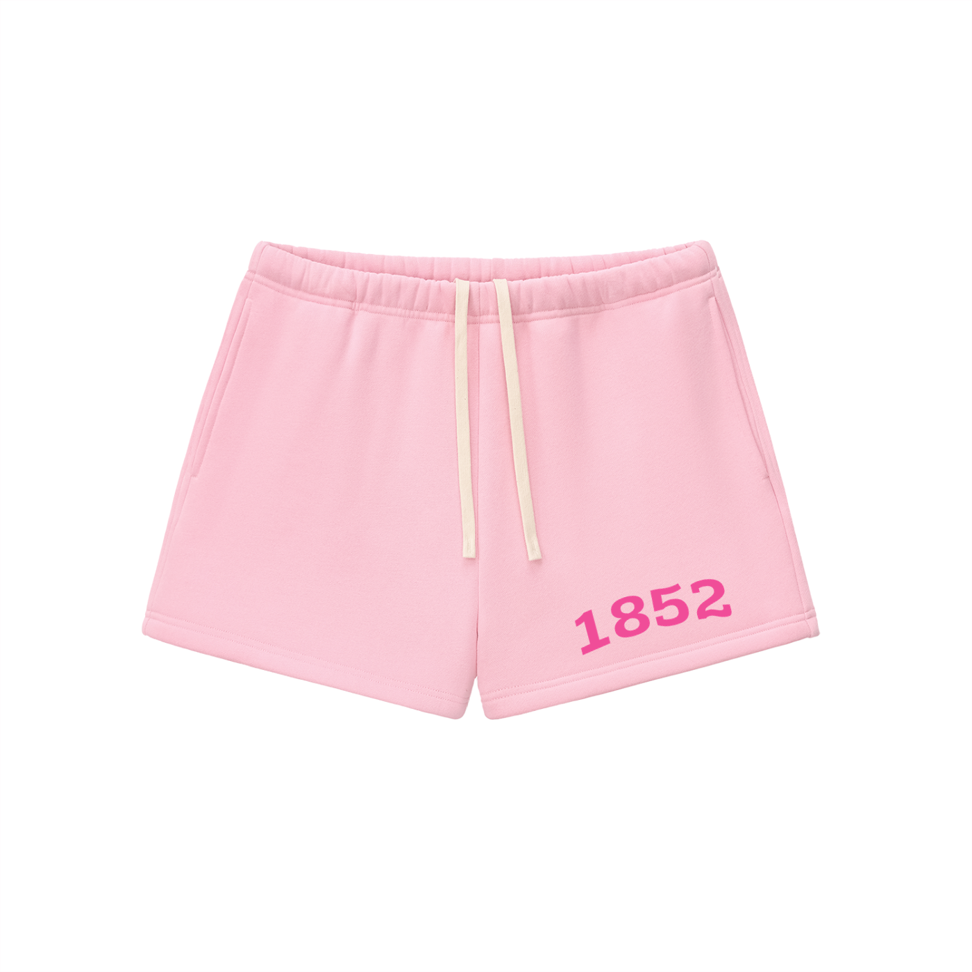 Pink Phi Mu Fleece Drawstring Shorts - Ivy Society