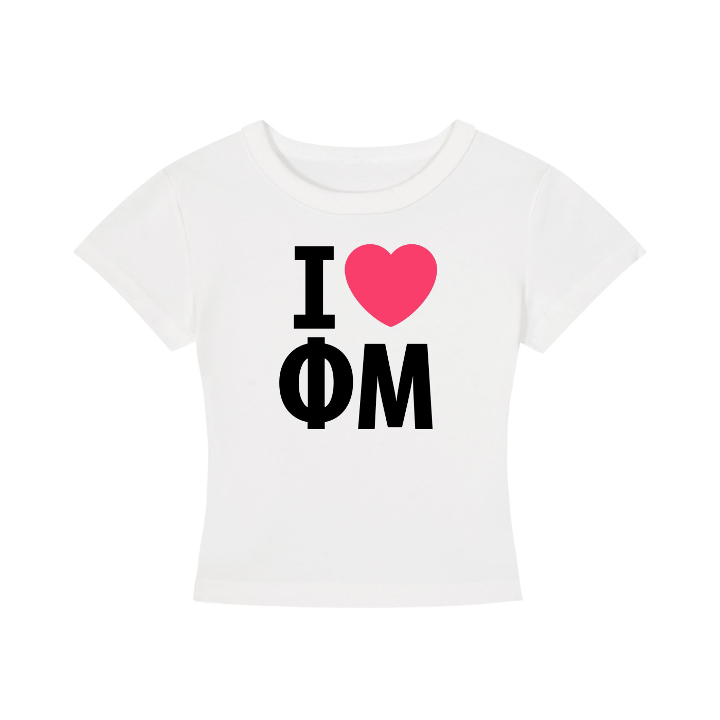 I Heart Phi Mu Baby Tee - Ivy Society