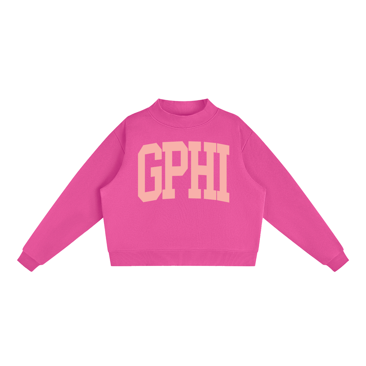 Gamma Phi Beta Big Mock Neck Sweatshirt