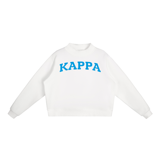 Blue Kappa Kappa Gamma Mock Neck Sweatshirt