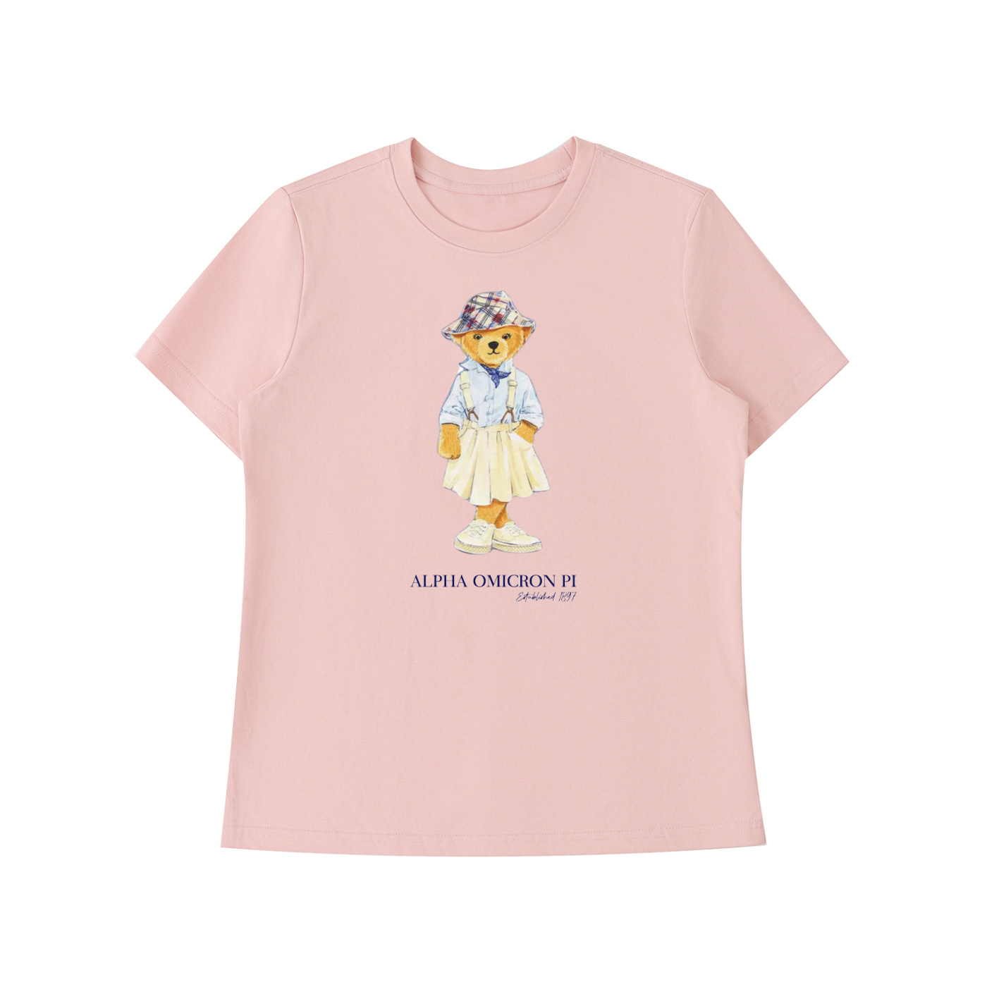 Alpha Omicron Pi Bear T Shirt