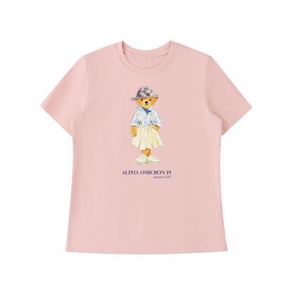 Alpha Omicron Pi Bear T Shirt