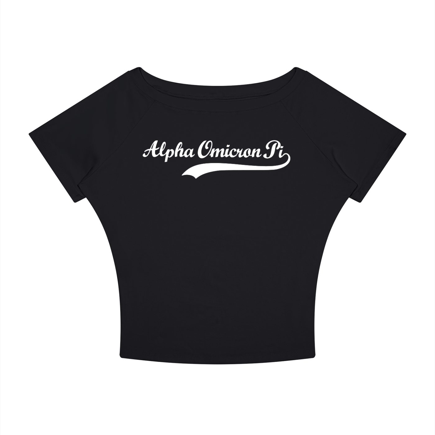 Alpha Omicron Pi Off the Shoulder Tee