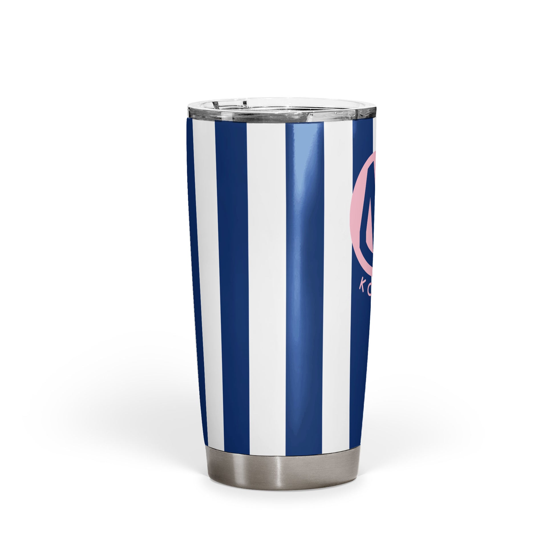 Delta Gamma Personalized Striped Tumbler - Ivy Society