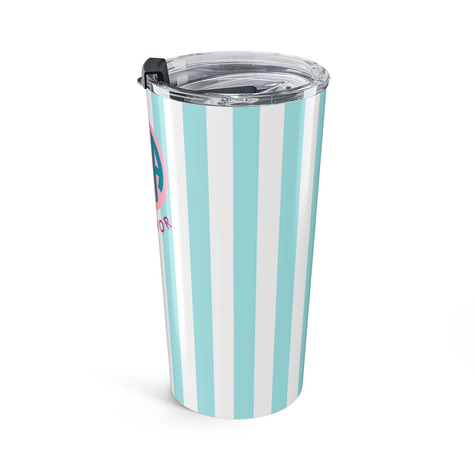 Zeta Tau Alpha Personalized Striped Tumbler - Ivy Society