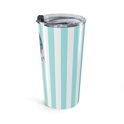 Zeta Tau Alpha Personalized Striped Tumbler - Ivy Society