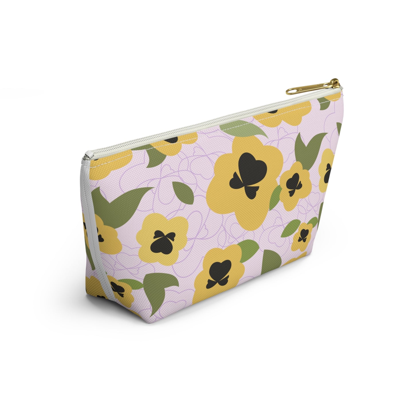 Kappa Alpha Theta Personalized Flower Makeup Bag - Ivy Society