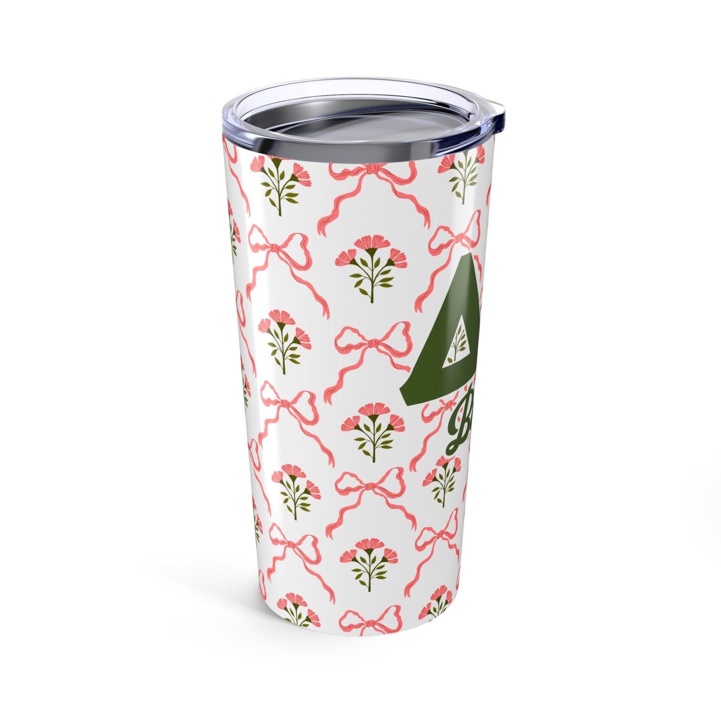 Delta Zeta Personalized Flower Tumbler