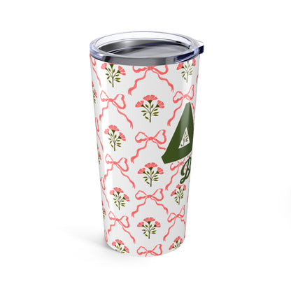 Delta Zeta Personalized Flower Tumbler