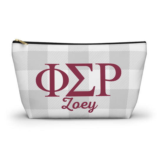 Phi Sigma Rho Personalized Makeup Bag - Ivy Society