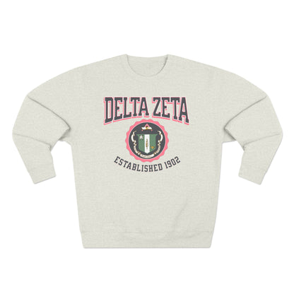 Delta Zeta Crest Sweatshirt - Ivy Society