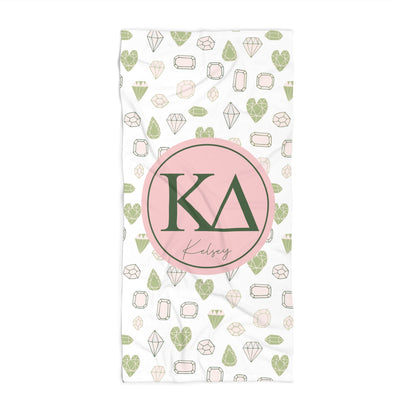 Kappa Delta Personalized Beach Towel - Ivy Society