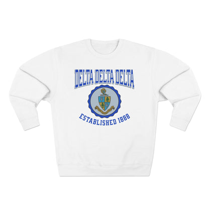 Tri Delta Crest Sweatshirt - Ivy Society