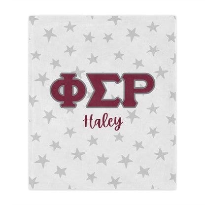 Phi Sigma Rho Personalized Star Blanket - Ivy Society